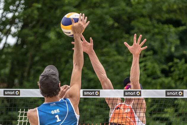 1 Kotsilianos Georgios (GRE) - 2 Robert Meeuwsen (NED) FiVB Worldtour Major Hamburg