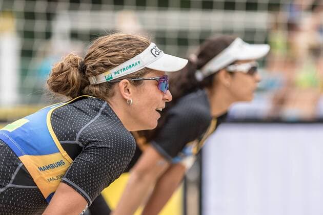 1 Larissa Franca Maestrini 2 Talita Da Rocha Antunes (BRA) FiVB Worldtour Major Hamburg