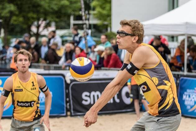 1 Lorenz Schümann 2 Julius Thole (GER) FiVB Worldtour Major Hamburg