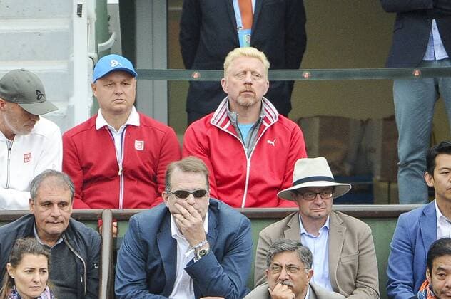Boris Becker (ENTRAINEUR NOVAK DJOKOVIC) TENNIS : Roland Garros 2016 - French Open - Finale Herren - 05 06 2016 FEP 