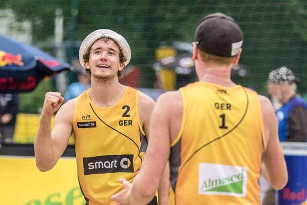 1 Markus Böckermann 2 Lars Flüggen (GER) FiVB Worldtour Major Hamburg
