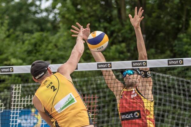 2 Kay Matysik (GER) - 1 Pablo Herrera Allepuz (ESP) FiVB Worldtour Major Hamburg