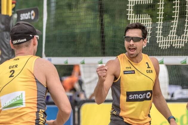 1 Jonathan Erdmann 2 Kay Matysik (GER) FiVB Worldtour Major Hamburg