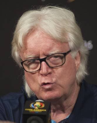 Head coach of Jamaica national soccer team Winfried Schafer speaks during a press conference PK Pressekonferenz in Pasadena, US, 08 June 2016. Jamaica will face Mexico as part of Copa America Centenario soccer tournament. Press conference of Jamaica !ACHTUNG: NUR REDAKTIONELLE NUTZUNG!  PAS03 20160609-636010546407904077