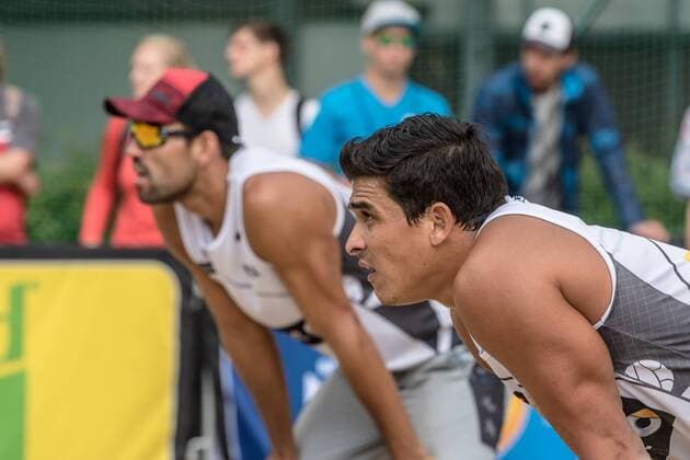 2 Juan Virgen 1 Lombardo Ontiveros (MEX) FiVB Worldtour Major Hamburg