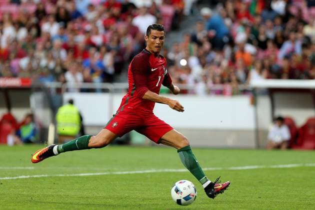 June 8, 2016 - Lisbon, Lisbon, Portugal - PortugalÃ¢â‚¬â ¢s forward Cristiano Ronaldo scores goal during International Friendly Länderspiel match between Portugal and Estonia in preparation for the Euro 2016 at Estadio da Luz on June 8, 2016 in Lisbon, Portugal. Portugal v Estonia - International Friendly  - ZUMAn230