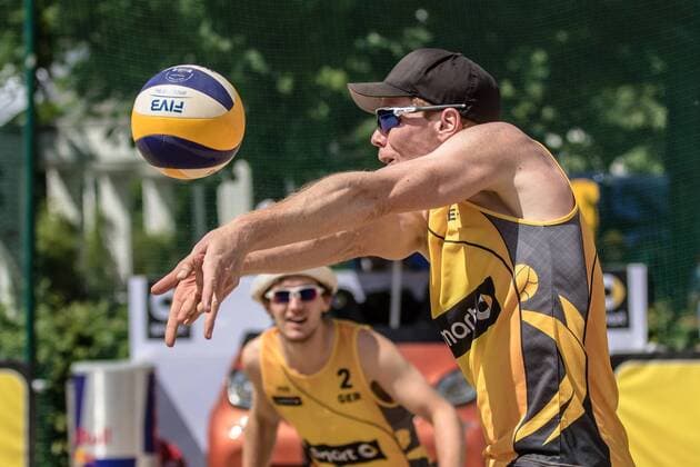 1 Markus Böckermann 2 Lars Flüggen (GER) FiVB Worldtour Major Hamburg