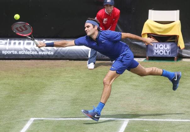 Tennis MercedesCup Stuttgart 09.06.2016 ATP Tennis Herren Tennis Turnier MeercedesCup beim TC Weissenhof in Stuttgart Roger Federer (SUI).
