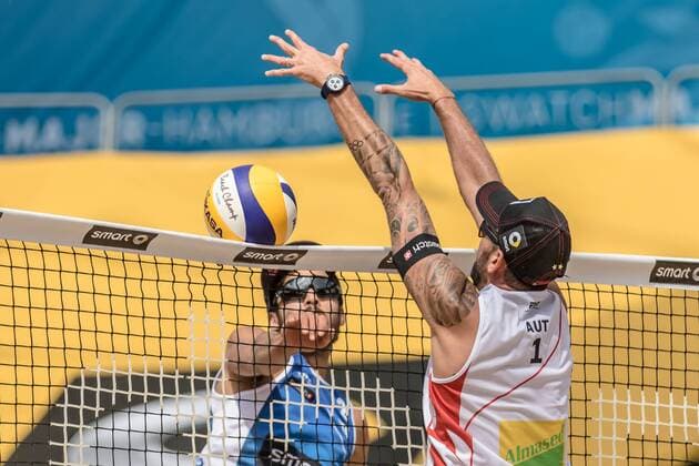2 Daniele Lupo (ITA) - 1 Clemens Doppler (AUT) FiVB Worldtour Major Hamburg