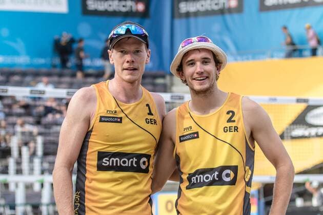 1 Markus Böckermann 2 Lars Flüggen (GER) FiVB Worldtour Major Hamburg