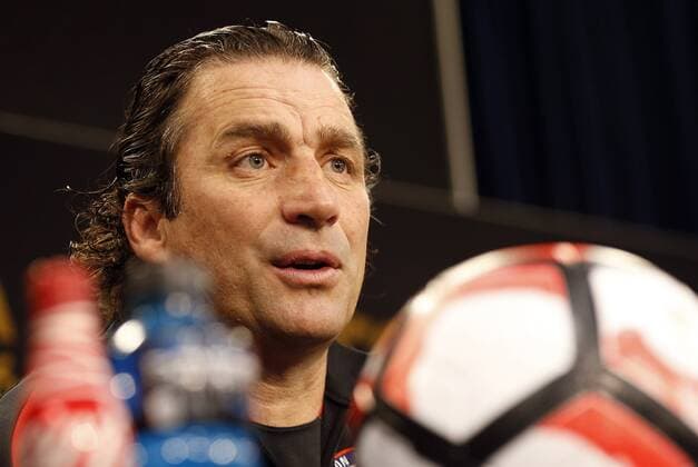 Chile coach Juan Antonio Pizzi delivers a presser at Gillete stadium in Foxborough, Massachusetts, United States, 9 June 2016. Chile Nationalteam will face Bolivia tomorrow during their Copa America Centenario Group D match. EFE Mauricio Duenas Castaneda CHILE S PRESSER !ACHTUNG: NUR REDAKTIONELLE NUTZUNG!  FOX008 20160610-636011195386181201