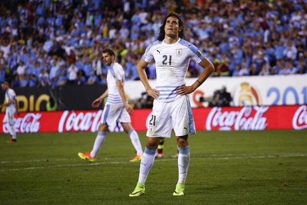 Uruguay player Edinson Cavani reacts during a Copa America Centenario Group C match at the Lincoln Financial Field in Philadelphia, Nationalteam , Pennsylvania, United States, 9 June 2016. URUGUAY VS VENEZUELA !ACHTUNG: NUR REDAKTIONELLE NUTZUNG!  PHI019 20160610-636011310335918119