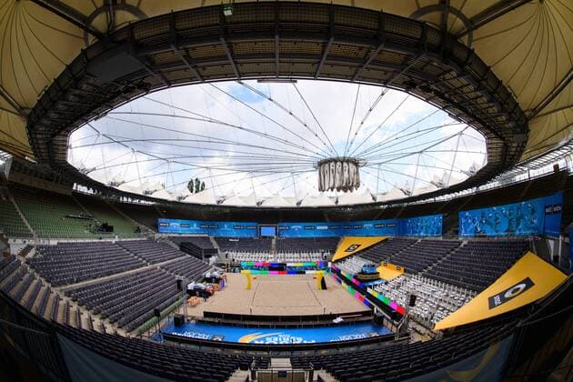 09.06.2016, Hamburg, Tennisstadion Rothenbaum FIVB World Tour 2016, smart Major Hamburg Feature Übersicht Uebersicht Tennisstadion Rothenbaum Centercourt Center Court
