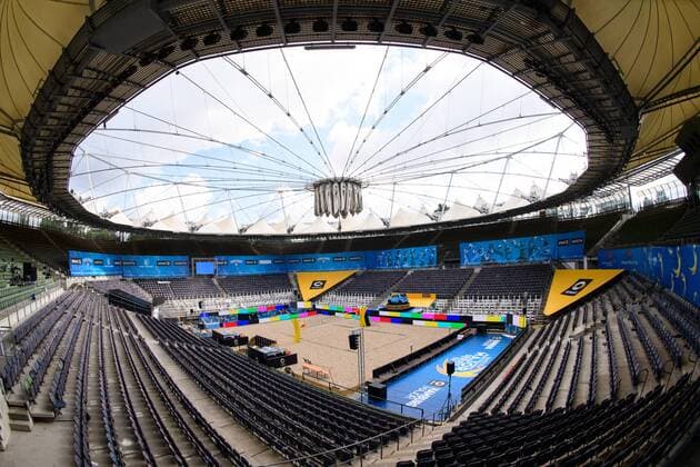 09.06.2016, Hamburg, Tennisstadion Rothenbaum FIVB World Tour 2016, smart Major Hamburg Feature Übersicht Uebersicht Tennisstadion Rothenbaum Centercourt Center Court