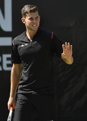 Dominic Thiem (AUT) Aktion Gestik, Geste entschuldigt sich für Netzroller 10.06.2016 Tennis Mercedes-Cup Stuttgart Weißenhof 04.06..-12.06.2016 MercedesCup Stuttgart Weißenhof 2016