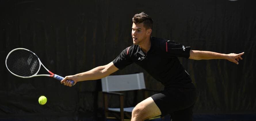 Dominic Thiem (AUT) Aktion 10.06.2016 Tennis Mercedes-Cup Stuttgart Weißenhof 04.06..-12.06.2016 MercedesCup Stuttgart Weißenhof 2016