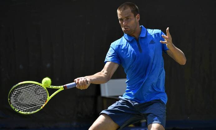 Mikhail Youzhny (RUS) Aktion 10.06.2016 Tennis Mercedes-Cup Stuttgart Weißenhof 04.06..-12.06.2016 MercedesCup Stuttgart Weißenhof 2016