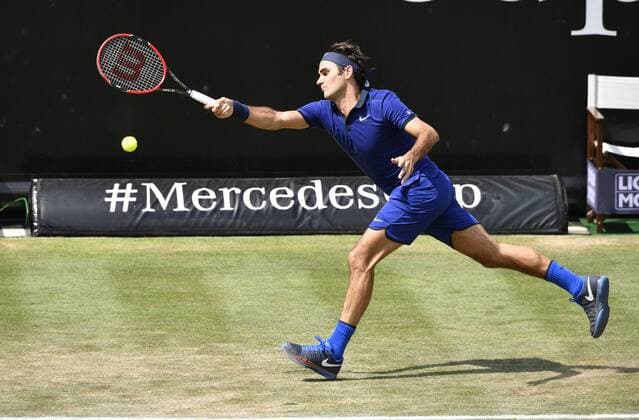 Roger Federer (SUI) Aktion 10.06.2016 Tennis Mercedes-Cup Stuttgart Weißenhof 04.06..-12.06.2016 MercedesCup Stuttgart Weißenhof 2016