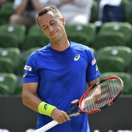 Philipp Kohlschreiber (GER) Aktion enttäuscht 10.06.2016 Tennis Mercedes-Cup Stuttgart Weißenhof 04.06..-12.06.2016 MercedesCup Stuttgart Weißenhof 2016