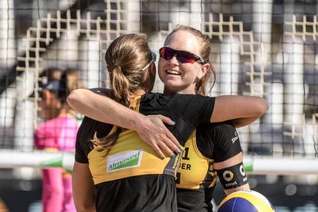 2 Chantal Laboureur 1 Julia Sude (GER) FiVB Worldtour Major Hamburg