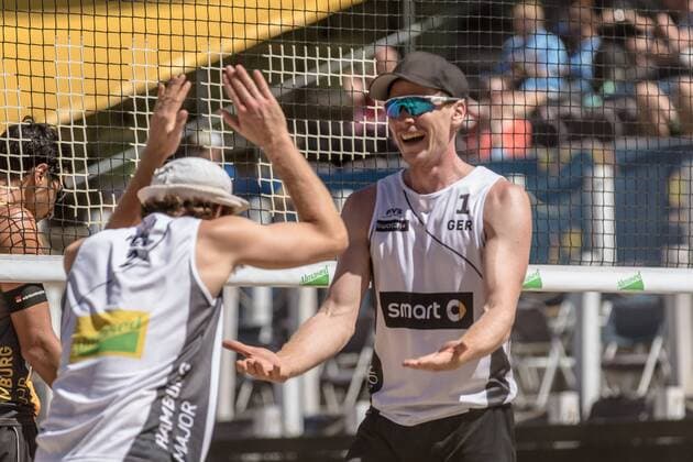 1 Markus Böckermann 2 Lars Flüggen (GER) FiVB Worldtour Major Hamburg