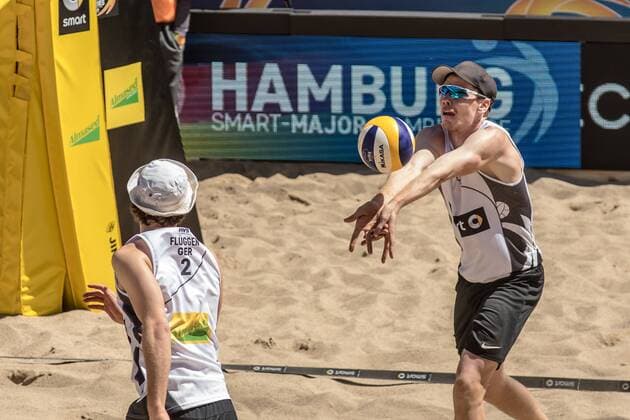 1 Markus Böckermann 2 Lars Flüggen (GER) FiVB Worldtour Major Hamburg
