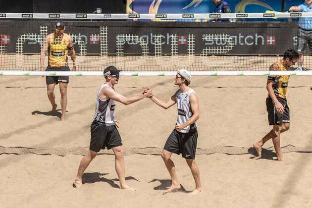 1 Jonathan Erdmann 2 Kay Matysik (GER) - 1 Markus Böckermann 2 Lars Flüggen (GER) FiVB Worldtour Major Hamburg