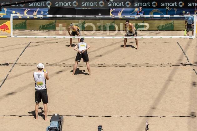 1 Jonathan Erdmann 2 Kay Matysik (GER) - 1 Markus Böckermann 2 Lars Flüggen (GER) FiVB Worldtour Major Hamburg