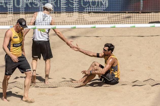 1 Jonathan Erdmann 2 Kay Matysik (GER) - 2 Lars Flüggen (GER) FiVB Worldtour Major Hamburg