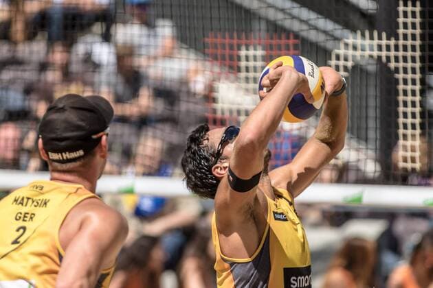 1 Markus Böckermann 2 Lars Flüggen (GER) FiVB Worldtour Major Hamburg