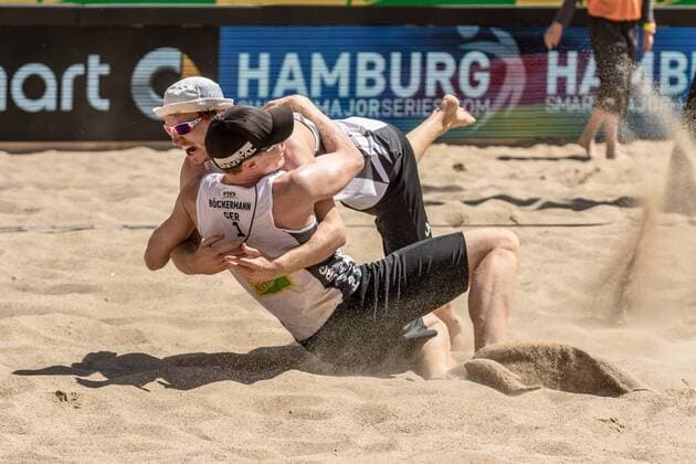 1 Markus Böckermann 2 Lars Flüggen (GER) FiVB Worldtour Major Hamburg