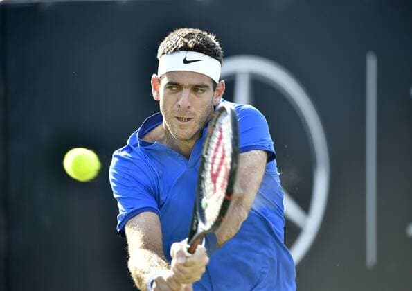 Juan Martin DEL POTRO (ARG) Aktion 10.06.2016 Tennis Mercedes-Cup Stuttgart Weißenhof 04.06..-12.06.2016 MercedesCup Stuttgart Weißenhof 2016
