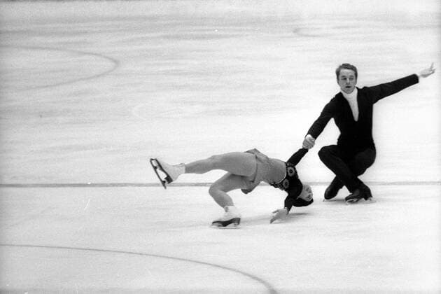 Olympische Spiele 1972 in Sapporo, Irina Rodnina und Alexei Ulanov (UdSSR)