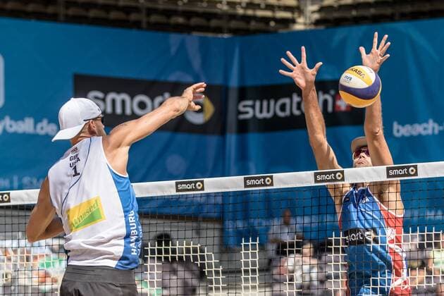 1 Jacob Gibb (USA) - 2 Philip Dalhausser (USA) FiVB Worldtour Major Hamburg