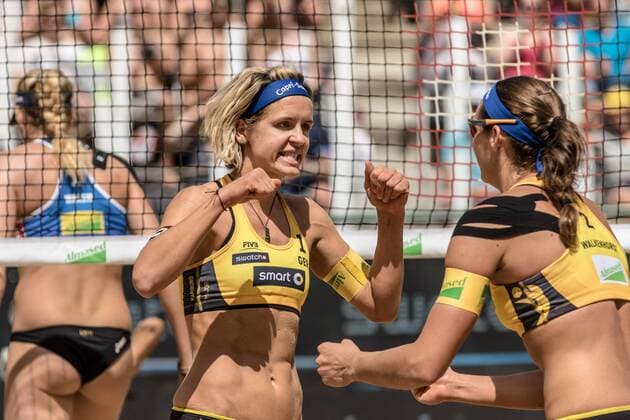 1 Laura Ludwig 2 Kira Walkenhorst (GER) FiVB Worldtour Major Hamburg