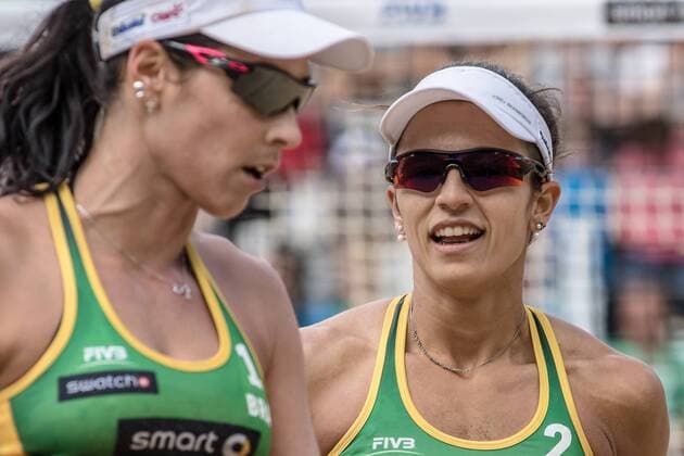 1 Agatha Bednarczuk 2 Barbara Seixas De Freitas (BRA) FiVB Worldtour Major Hamburg