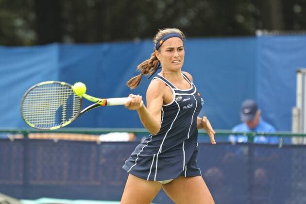 11.06.2016. Nottingham Tennis Centre, Nottingham, England. Aegon WTA Tennis Damen Nottingham Open Day 8. Monica Puig of Puerto Rica on her way to victory in two sets over Tamira Paszek of Austria xDavidxKissmanx  ActionPlus11747375