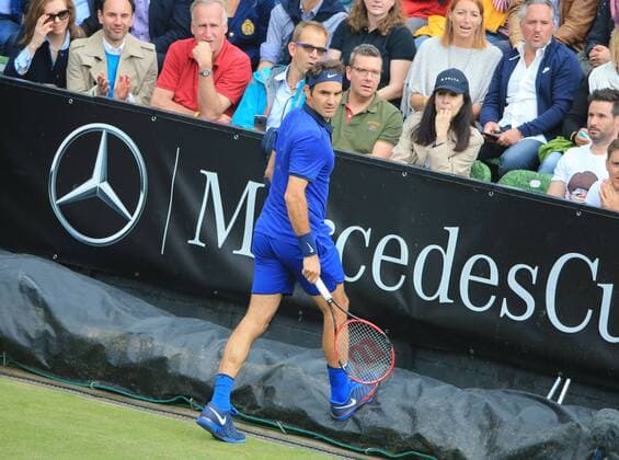 11.06.2016, Mercedes Cup Stuttgart, ATP Tennis Herren Tour, Tennis im Bild: Roger Federer (SUI)