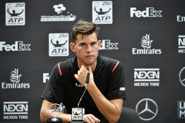 Pressekonferenz PK mit Dominic Thiem (AUT) 11.06.2016 Halbfinale Tennis Mercedes-Cup Stuttgart Weißenhof 04.06..-12.06.2016 MercedesCup Stuttgart Weißenhof 2016