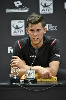 Pressekonferenz PK mit Dominic Thiem (AUT) 11.06.2016 Halbfinale Tennis Mercedes-Cup Stuttgart Weißenhof 04.06..-12.06.2016 MercedesCup Stuttgart Weißenhof 2016