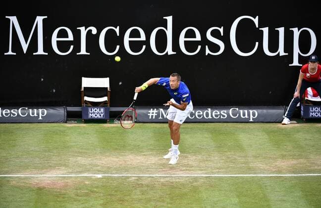 Philipp Kohlschreiber (GER) Aktion 11.06.2016 Halbfinale Tennis Mercedes-Cup Stuttgart Weißenhof 04.06..-12.06.2016 MercedesCup Stuttgart Weißenhof 2016
