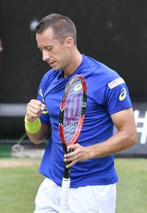 Philipp Kohlschreiber (GER) jubelt über gewonnenen Punkt 11.06.2016 Halbfinale Tennis Mercedes-Cup Stuttgart Weißenhof 04.06..-12.06.2016 MercedesCup Stuttgart Weißenhof 2016