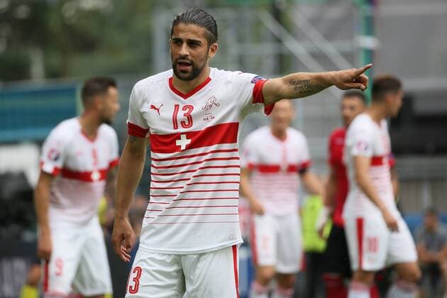 Ricardo Rodriguez (SUI) - EM EURO 2016: Schweiz vs. Albanien Länderspiel Nationalmannschaft , Stade Bollaert-Delelis, Lens