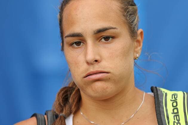 11.06.2016. Nottingham Tennis Centre, Nottingham, England. Aegon WTA Tennis Damen Nottingham Open Day 8. Monica Puig of Puerto Rico after her defeat in the semi final xDavidxKissmanx  ActionPlus11747605