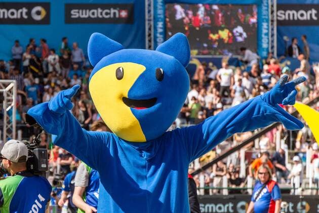 Major Series Maskottchen FiVB Worldtour Major Hamburg