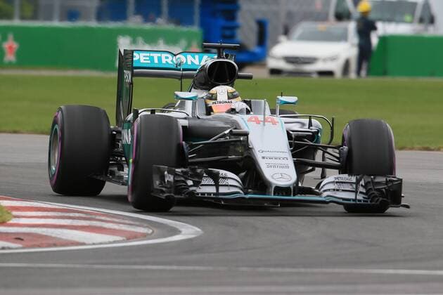 11.06.2016. Montreal, Canada. Formula 1 Grand Prix of Canada. Qualifying sessions. Mercedes AMG Petronas W07 Hybrid & x2013; Lewis Hamilton on his way to winning pole position xLeannexBoonx  ActionPlus11747707