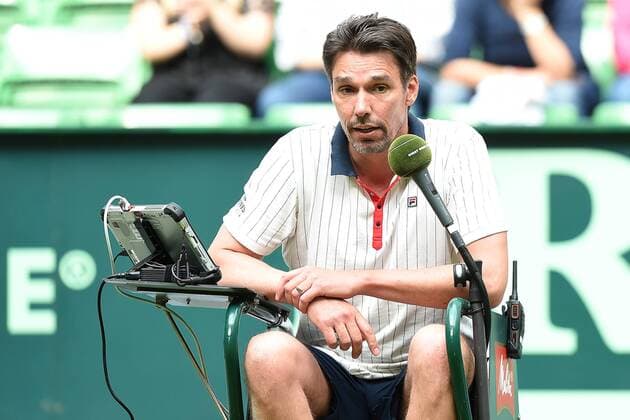 Tennis Gerry Weber Open 2016 am 11.06.2016 im Gerry-Weber-Stadion in Halle ( Westf. ) Champions Trophy Michael Stich ( Deutschland ) xRx