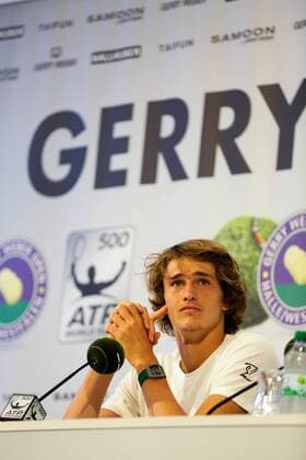 GER, ATP Tennis Herren Gerry Weber Open, Pressekonferenz Alexander Zverev 12.06.2016, ATP, Gerry Weber Stadion, Halle in Westfalen, GER, Gerry Weber Open, Turniertag 2, PK im Bild Alexander Zverev während der Pressekonferenz Foto @ nordphoto Rauch Local Caption nordphotox xRauch