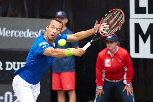 12.06.2016, Mercesdes Cup 2016, Stuttgart Weissenhof, Tennisspieler Dominic Thiem (AUT) gegen Philipp Kohlschreiber (GER), Kohlschreiber im Endspiel Stuttgart Copyright: Anstoetzx xEibner-Pressefoto EP_kaz
