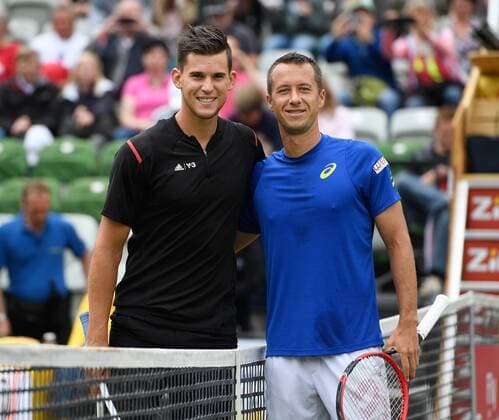 Mercedes Cup Stuttgart 2016 Dominic Thiem ,Österreich und Phlipp Kohlschreiber ,Deutschland